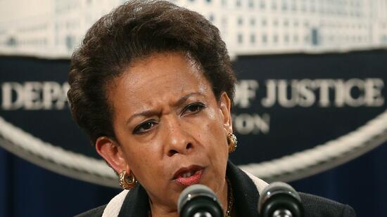 Generalstaatsanwältin Loretta Lynch: Die US-Behörden, allen voran das Justizministerium, haben Banken im Visier. Quelle: AFP