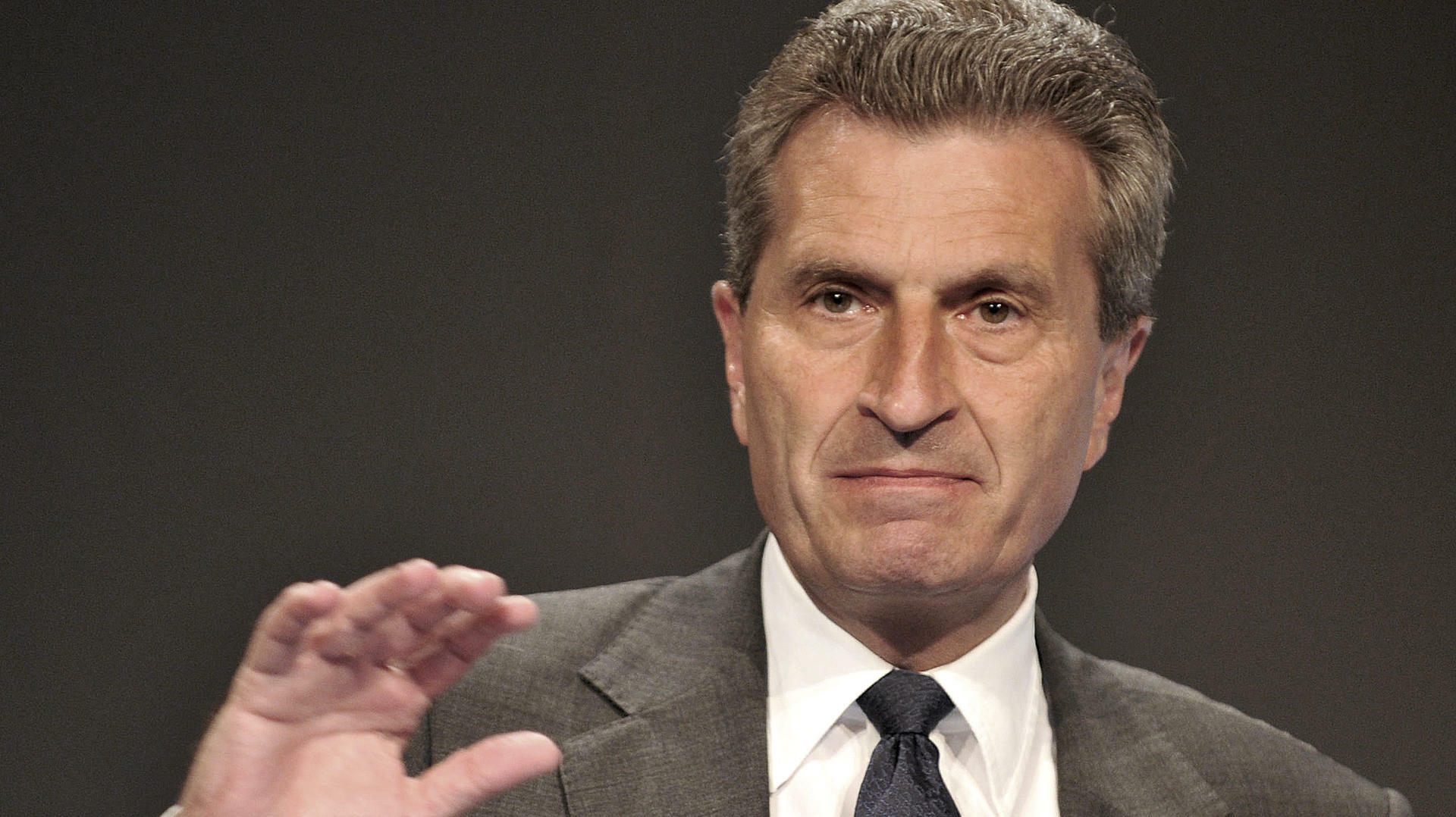 Günther Oettinger: „Ich bin verhalten positiv“