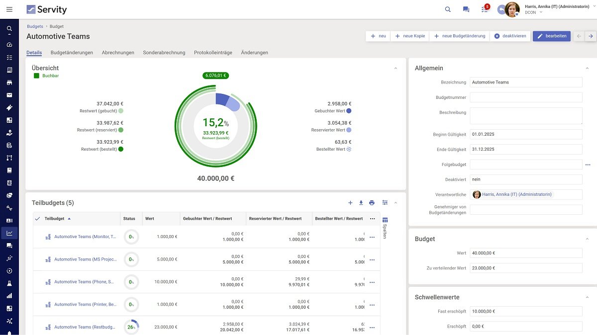 ESM-Tool für Unternehmen - Servity Financial Management ESM-Tool für Unternehmen - Servity Financial Management