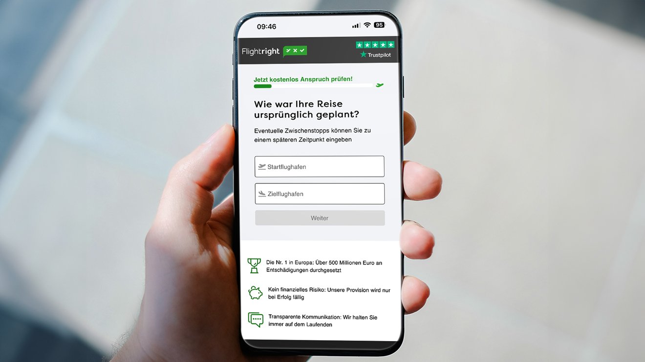 Flightright: Erfahrungen positiv