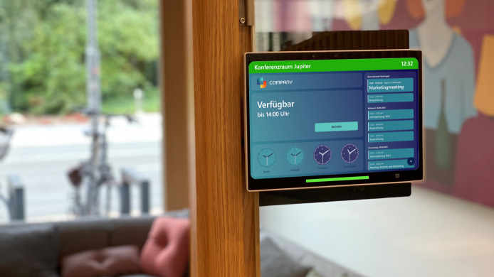Digitale Türschilder