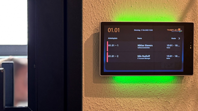 Digitale Türschilder