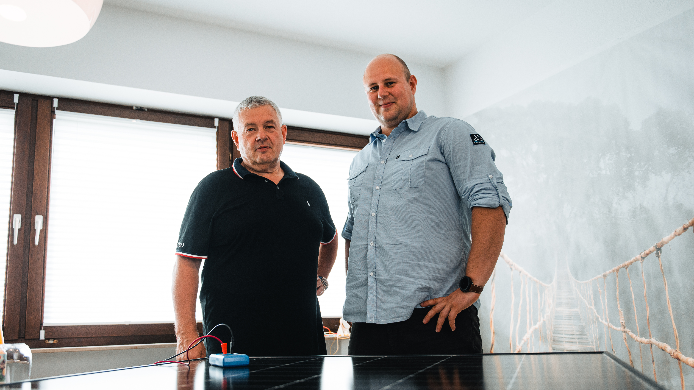 Solaranlage Pacht: Die Gründer Olaf und Philipp Zeh