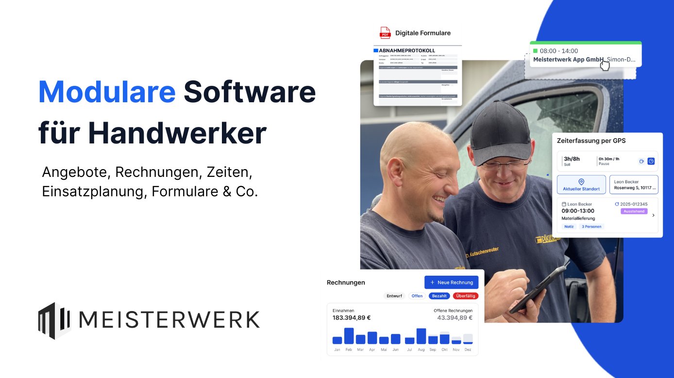 Handwerker-App für Einsatzplanung Handwerker-App für Einsatzplanung