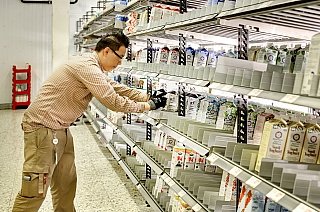 Kühlregal Supermarkt