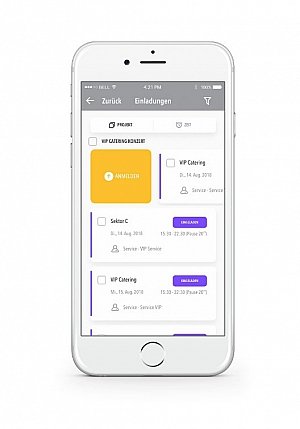 Einsatzplan für unterwegs - alles über die Mitarbeiter-App steuern