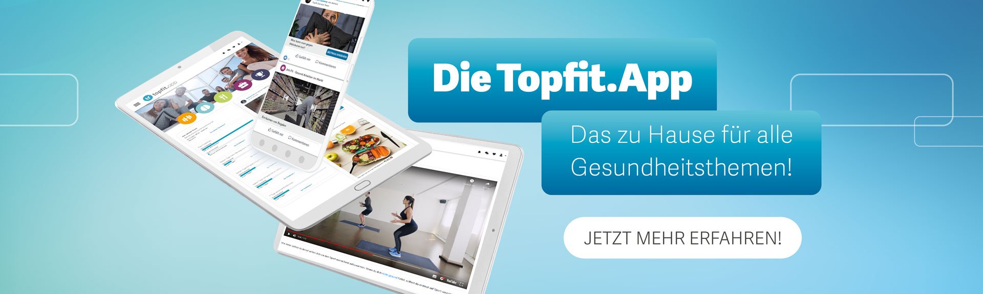 Die Topfit.App - das Zuhause für alle Gesundheitsthemen