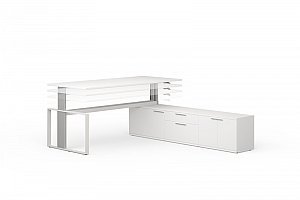 Schreibtisch höhenverstellbar manuell