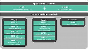 Übersicht ESRS-Nachhaltigkeitsreporting: Themenspezifische Standards