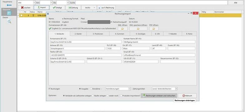 E-Rechnung archivieren