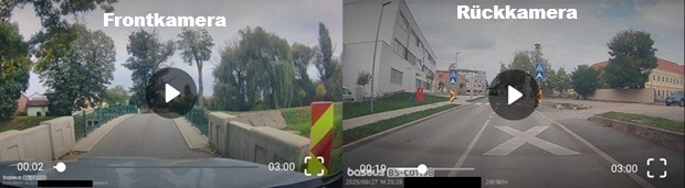 Funktionalität – Front- und Rückkamera