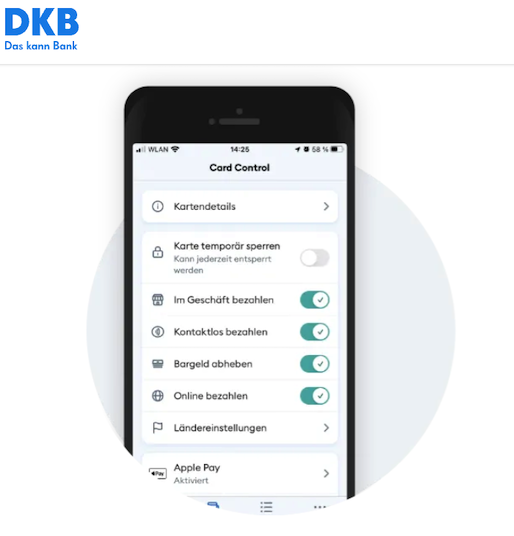 DKB Card Control Screenshot DKB Card Control Screenshot