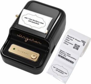 NIIMBOT Label Maker Machine, B21 Barcode Wireless Thermal Label Printer, Makers with 1pack 50x30mm Label for Home Office Organization Commercial Use