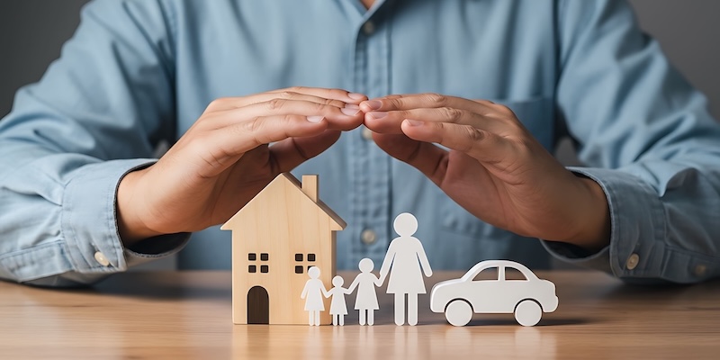 Adam Riese Haftpflichtversicherung – schützende Hände über Haus, Familie und Auto